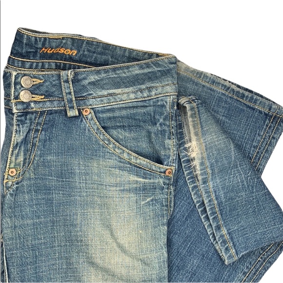 Hudsons | Distressed Blue Boot Cut Jeans | Size 27 - Picture 5 of 9